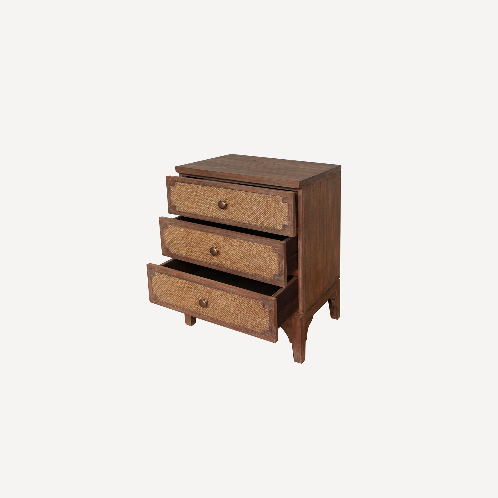 Marise Rattan Bedside Table gallery detail image