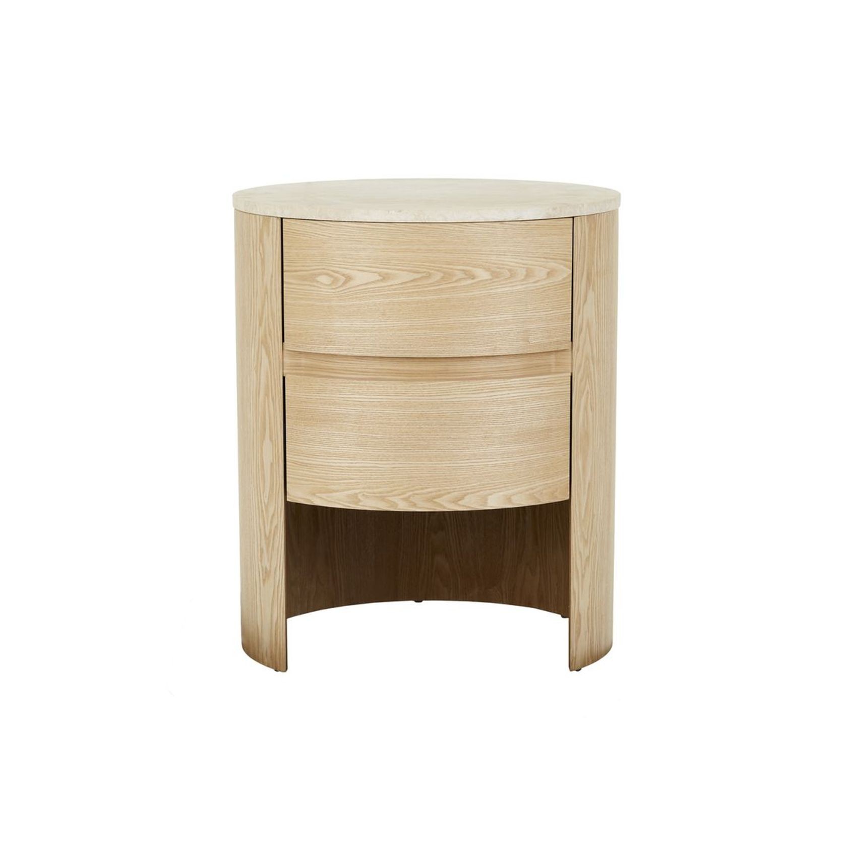 Oberon Lune Marble Bedside gallery detail image