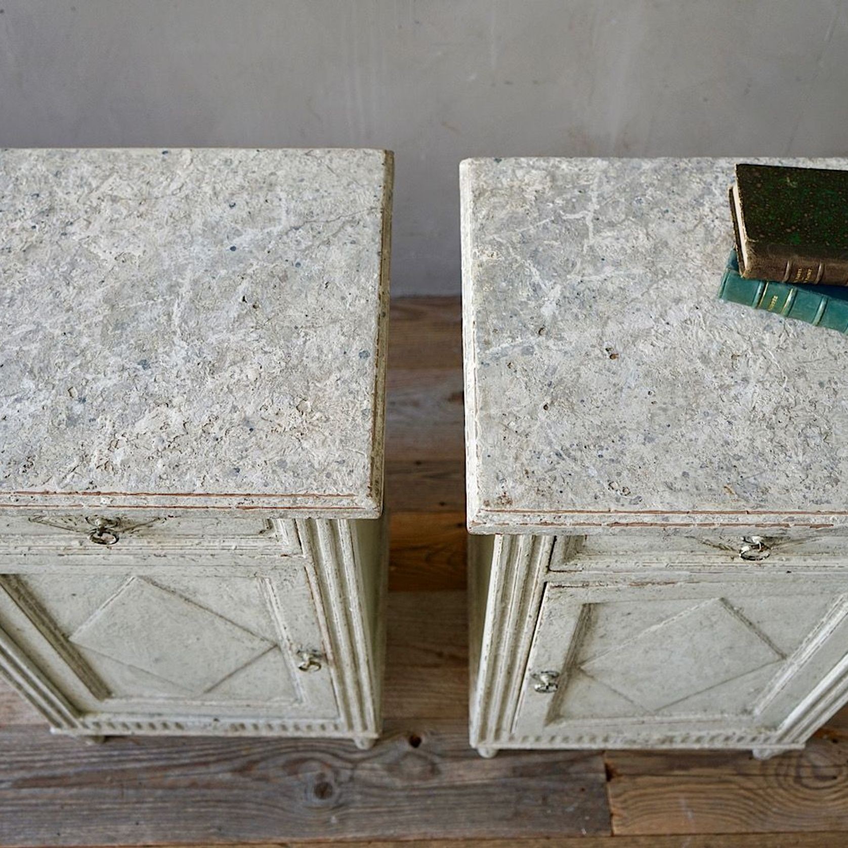 Antique French Directoire Bedside Cabinets (Pair) gallery detail image