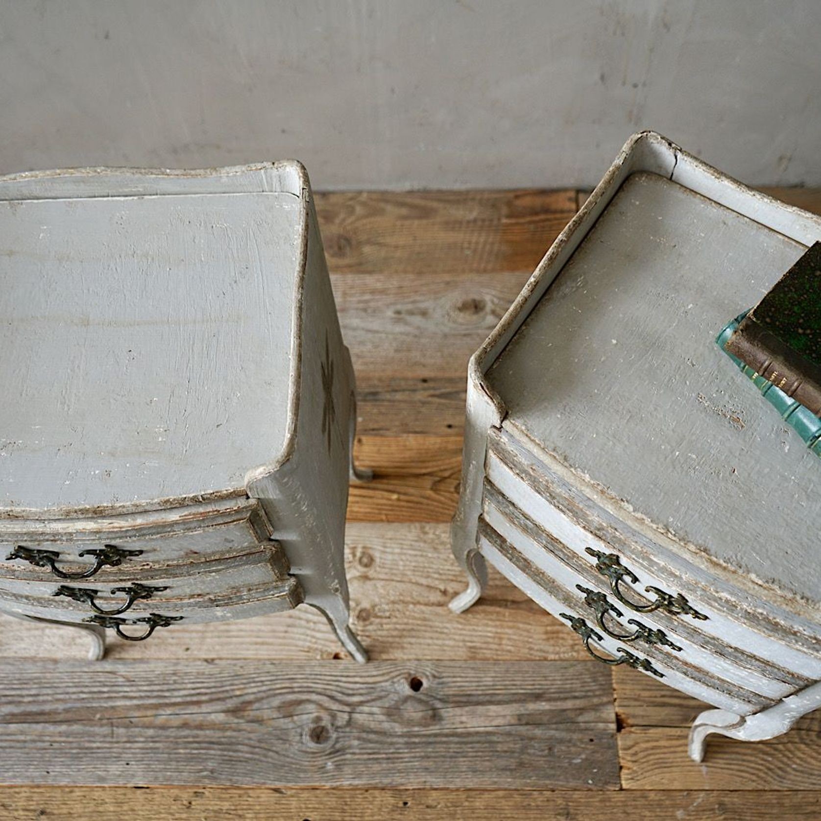 Antique French Louis XV Bedside Cabinets (Pair) gallery detail image