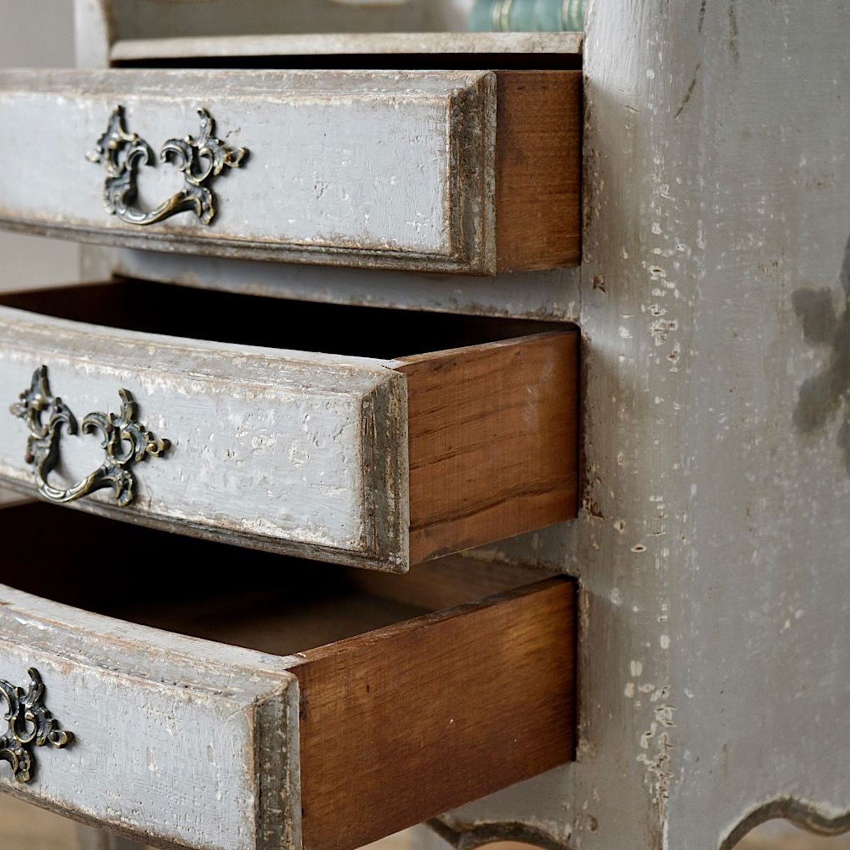 Antique French Louis XV Bedside Cabinets (Pair) gallery detail image