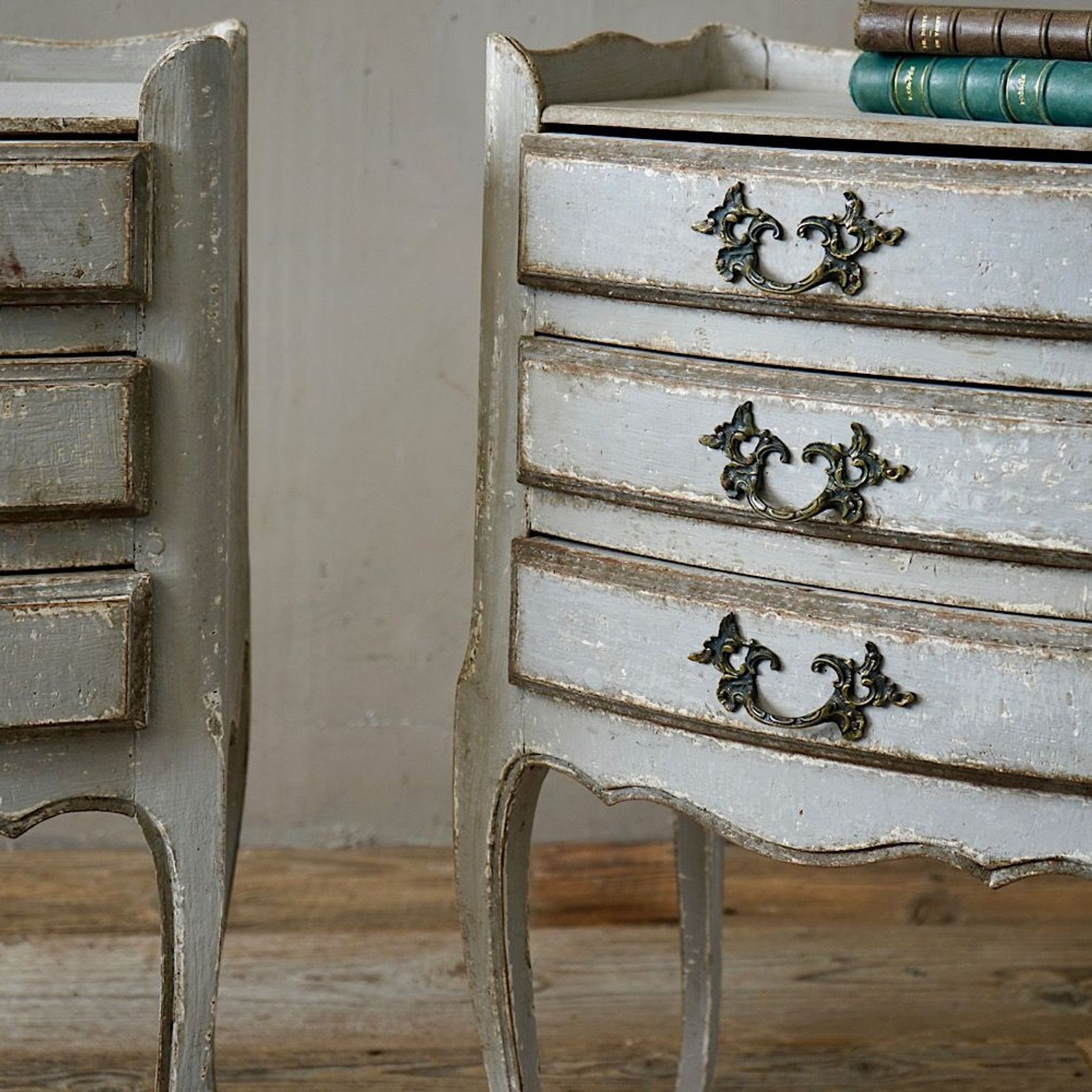 Antique French Louis XV Bedside Cabinets (Pair) gallery detail image
