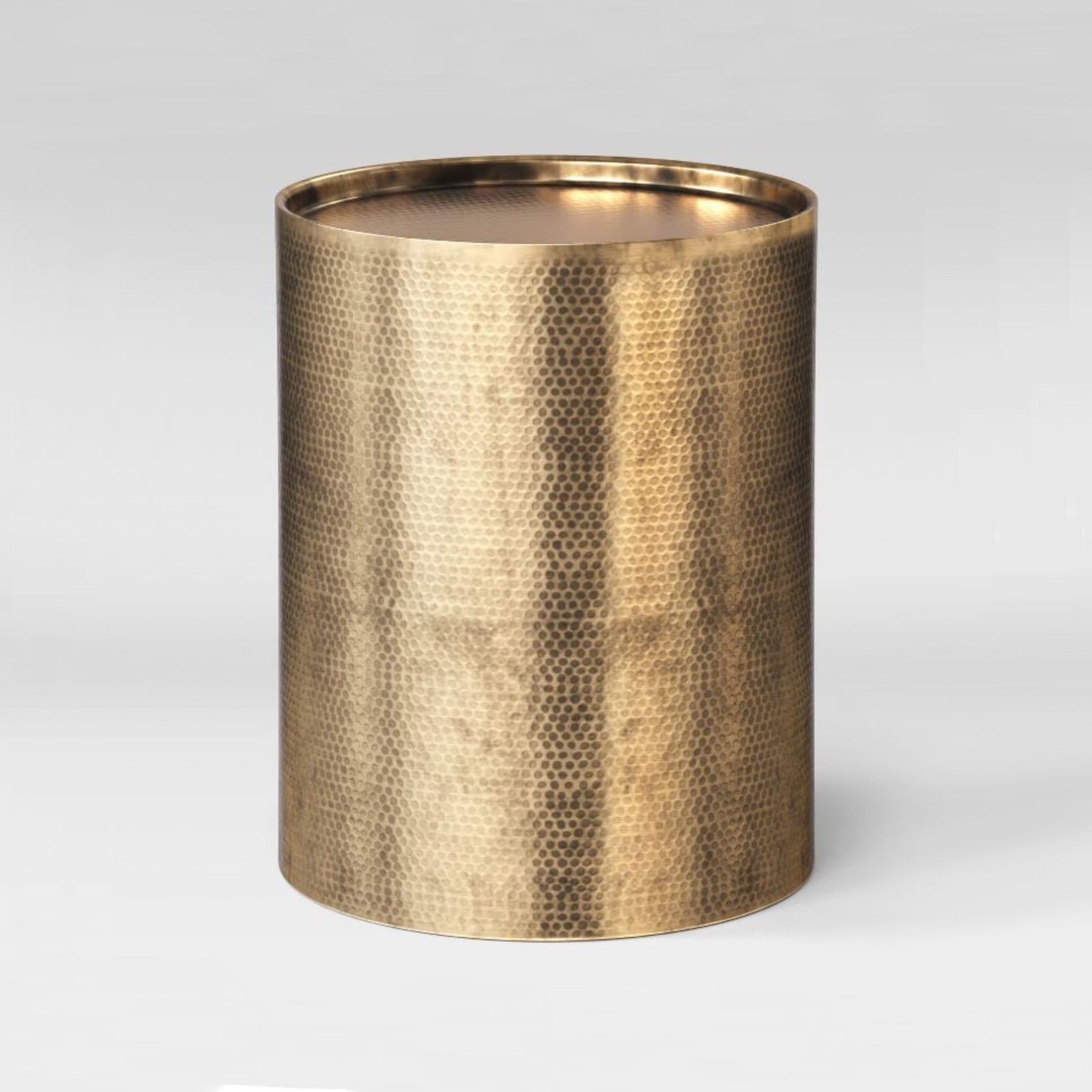 Hudson Hammered Barrel Side Table gallery detail image