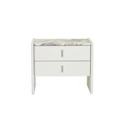 Pearce Marble 2 Drawer Bedside gallery detail image