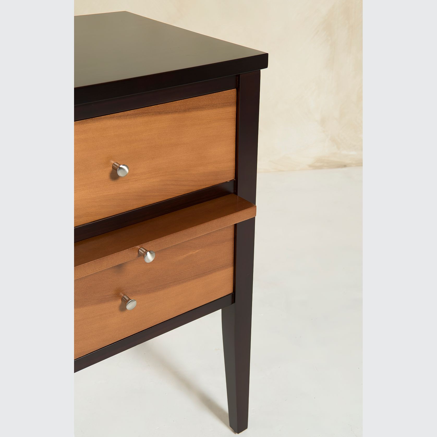 Newport Bedside Cabinet Pair 2 Drawer/Slide gallery detail image