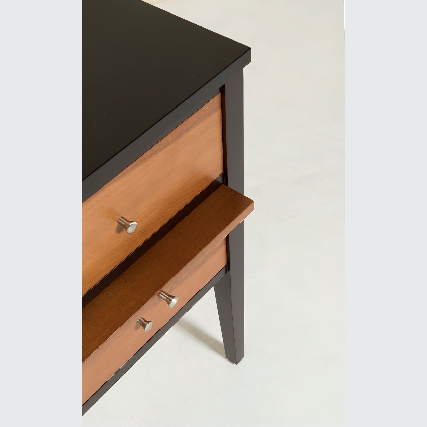 Newport Bedside Cabinet Pair 2 Drawer/Slide gallery detail image