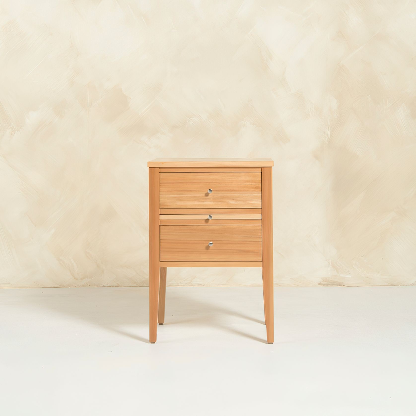 Newport Bedside Cabinet Pair 2 Drawer/Slide gallery detail image