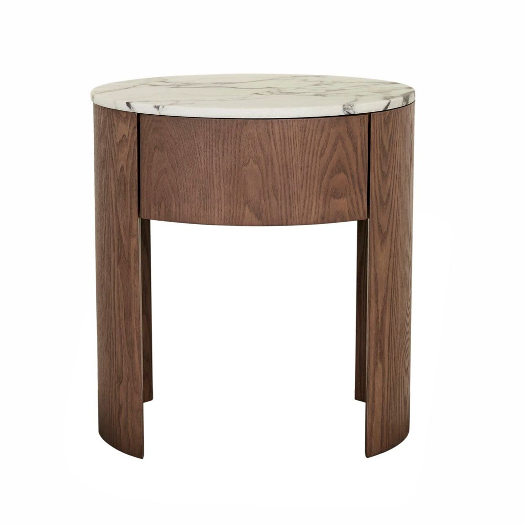 Oberon Crescent Marble Bedside gallery detail image
