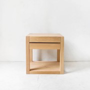 'Nordic' Solid Oak Bedside Cabinet gallery detail image