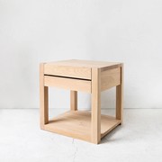 'Nordic' Solid Oak Bedside Cabinet gallery detail image