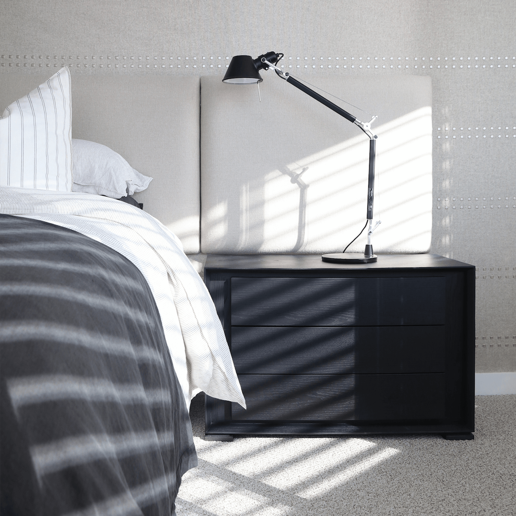 Zurich Three Drawer Bedside gallery detail image