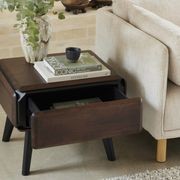 Casa Hardwood Side Table | Arabica Walnut gallery detail image