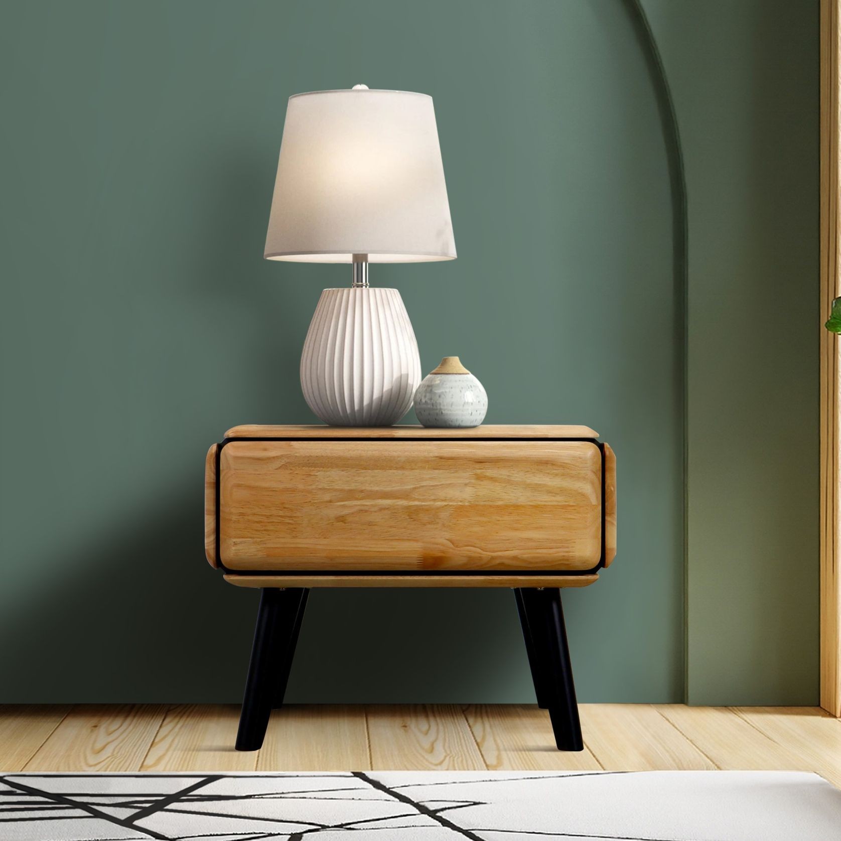 Casa Hardwood Side Table | Natural gallery detail image