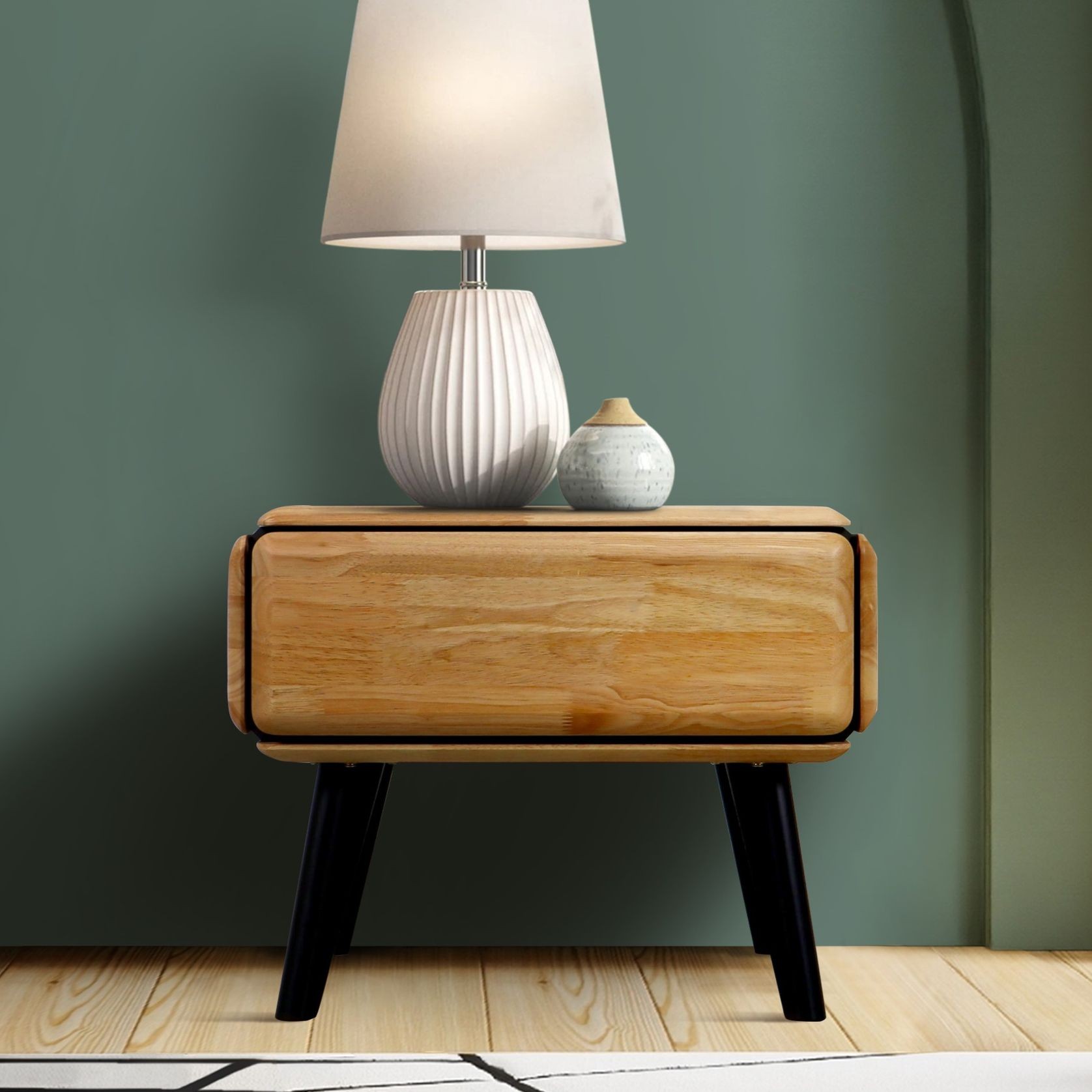 Casa Hardwood Side Table | Natural gallery detail image