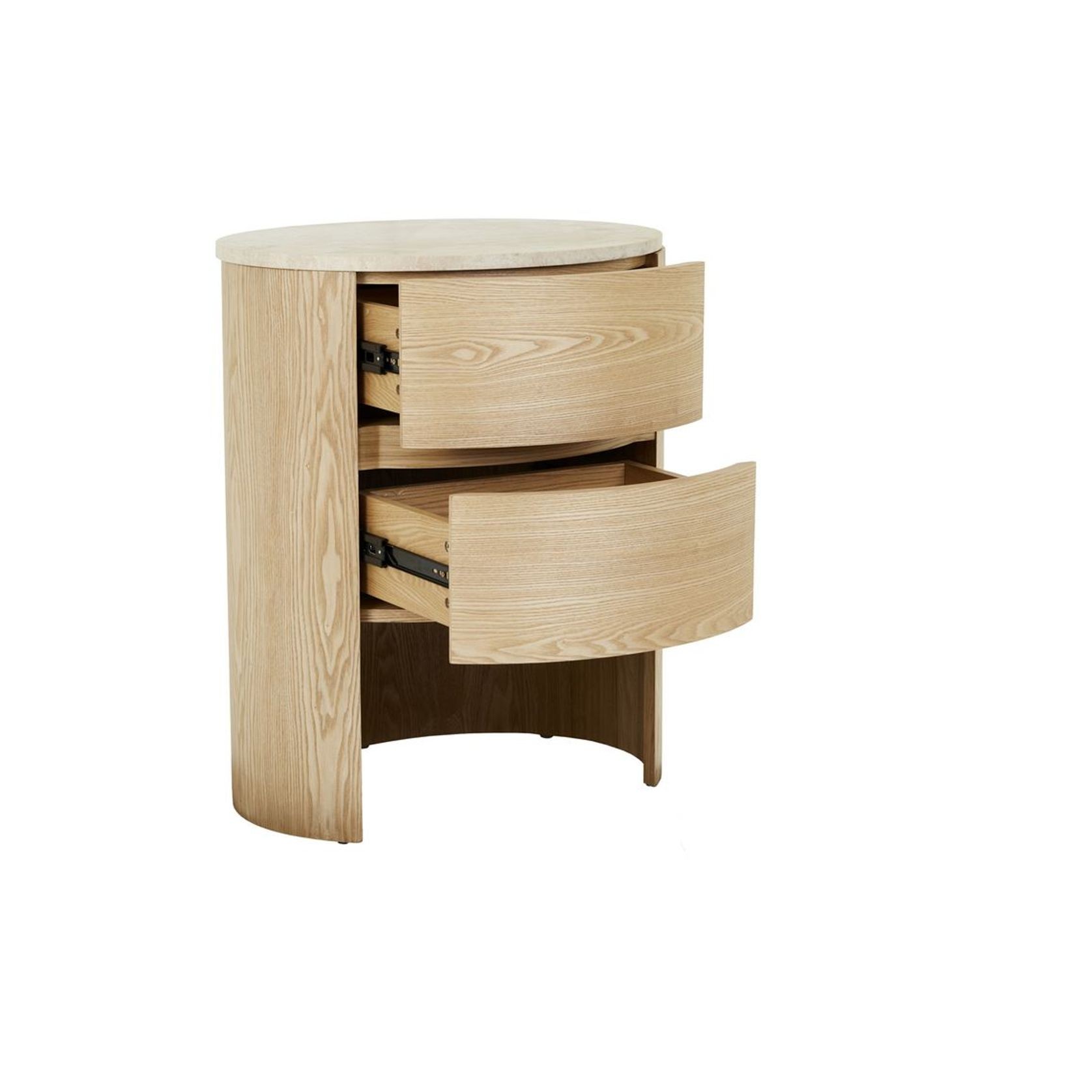 Oberon Lune Marble Bedside gallery detail image