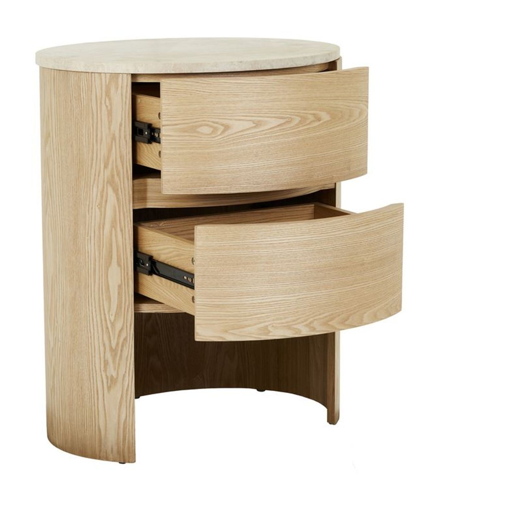 Oberon Lune Marble Bedside gallery detail image
