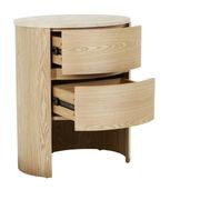 Oberon Lune Marble Bedside gallery detail image