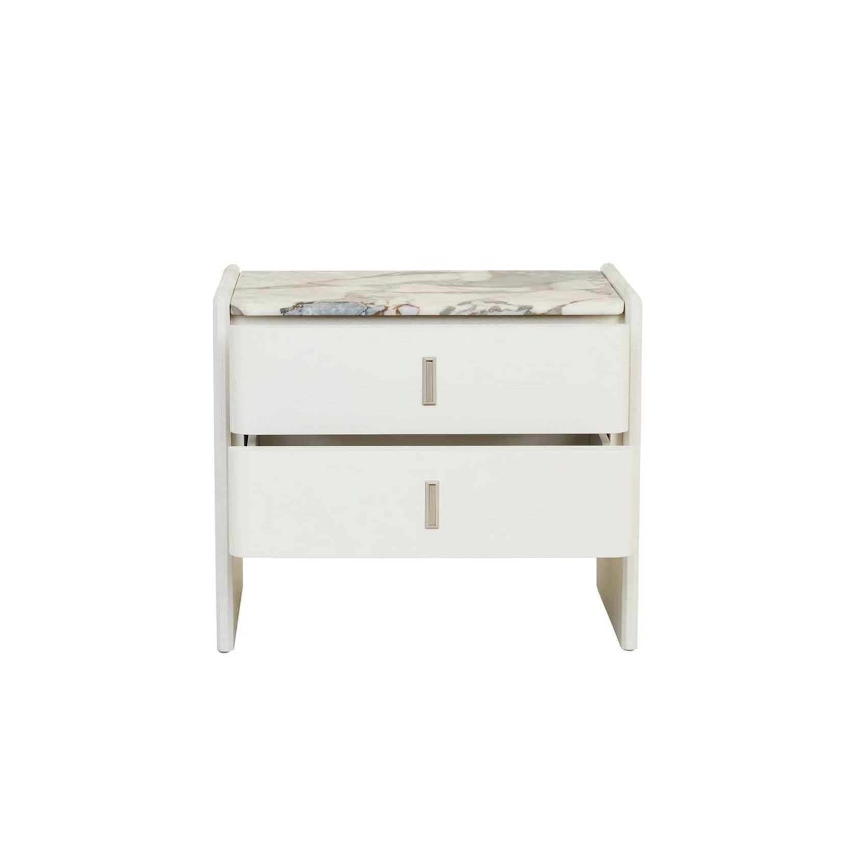 Pearce Marble 2 Drawer Bedside gallery detail image