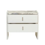 Pearce Marble 2 Drawer Bedside gallery detail image