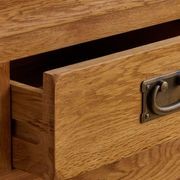 French Rustic Solid Oak Bedside Table gallery detail image