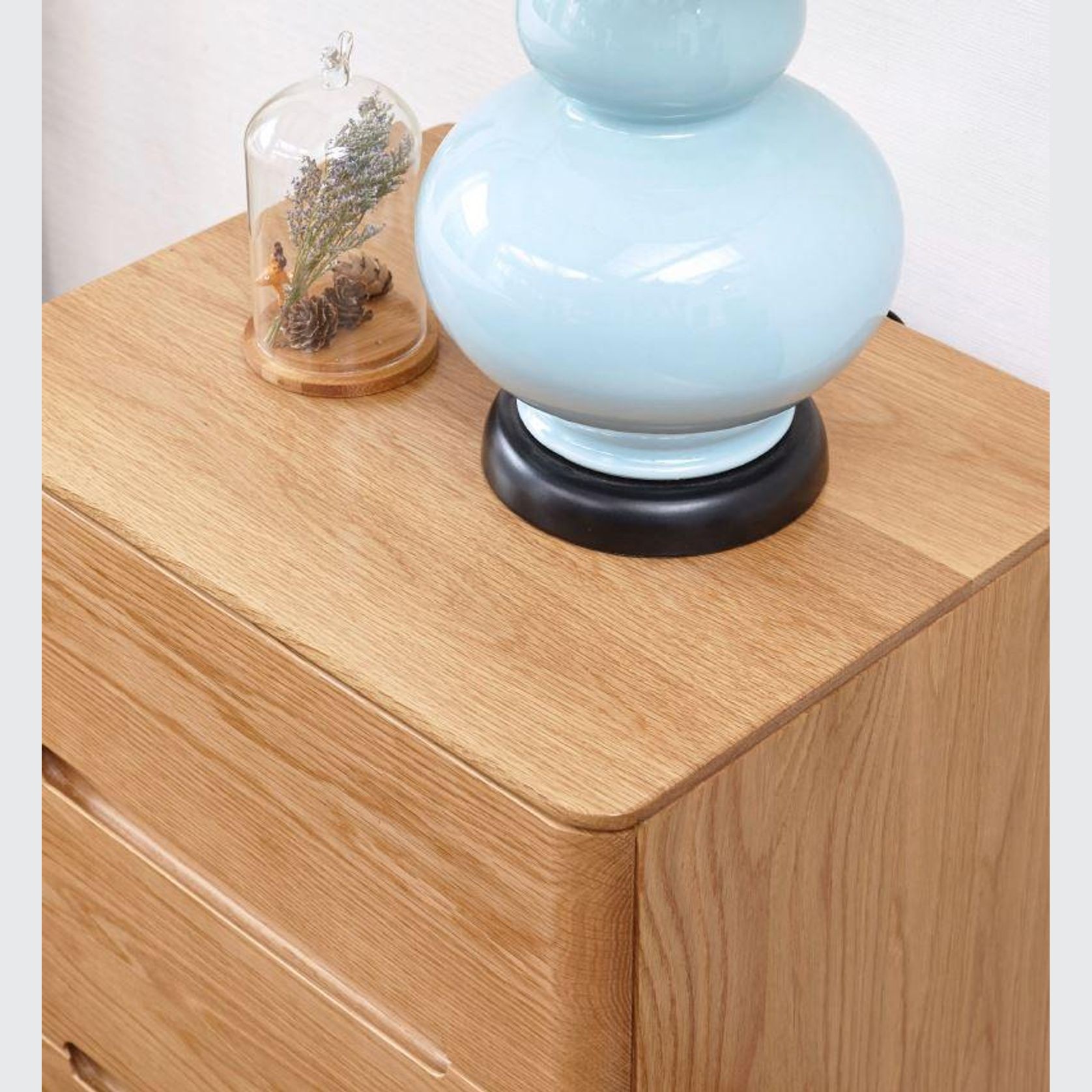 Manchester Natural Solid Oak Bedside Table gallery detail image