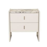 Pearce Marble 2 Drawer Bedside gallery detail image