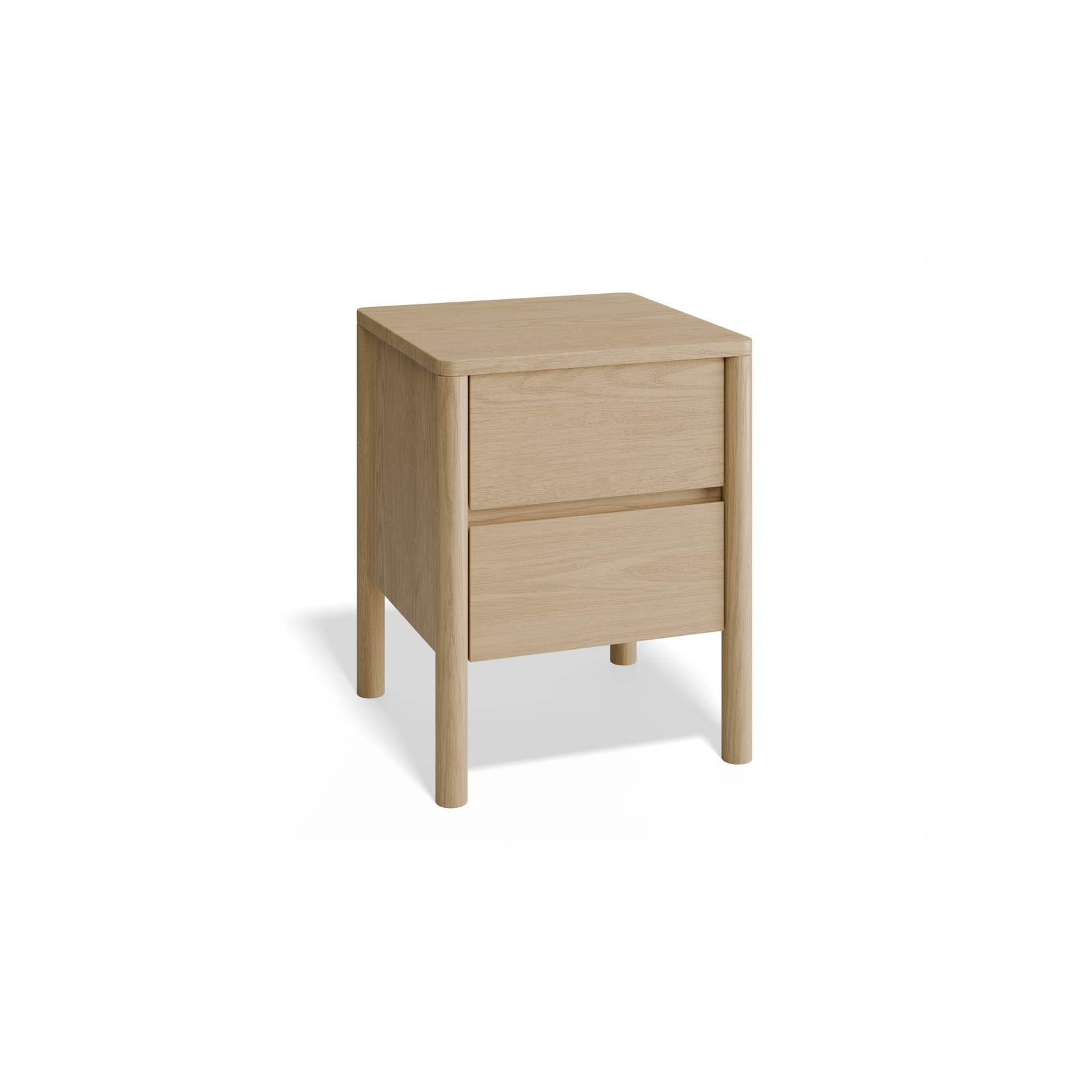 Nordica Bedside Table - Solid Oak gallery detail image