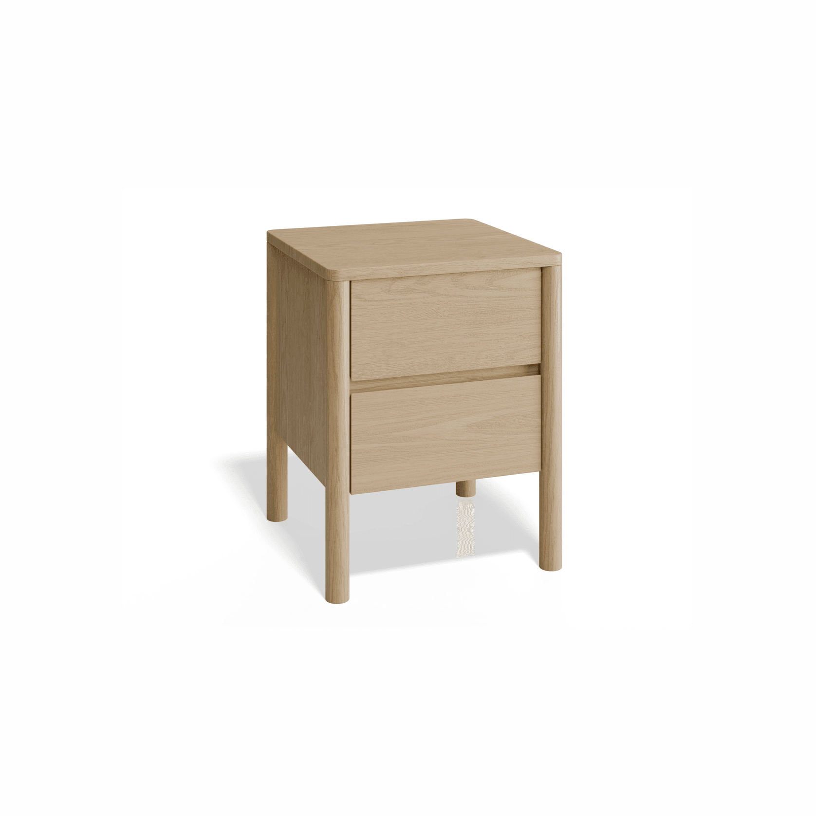 Nordica Bedside Table - Solid Oak gallery detail image