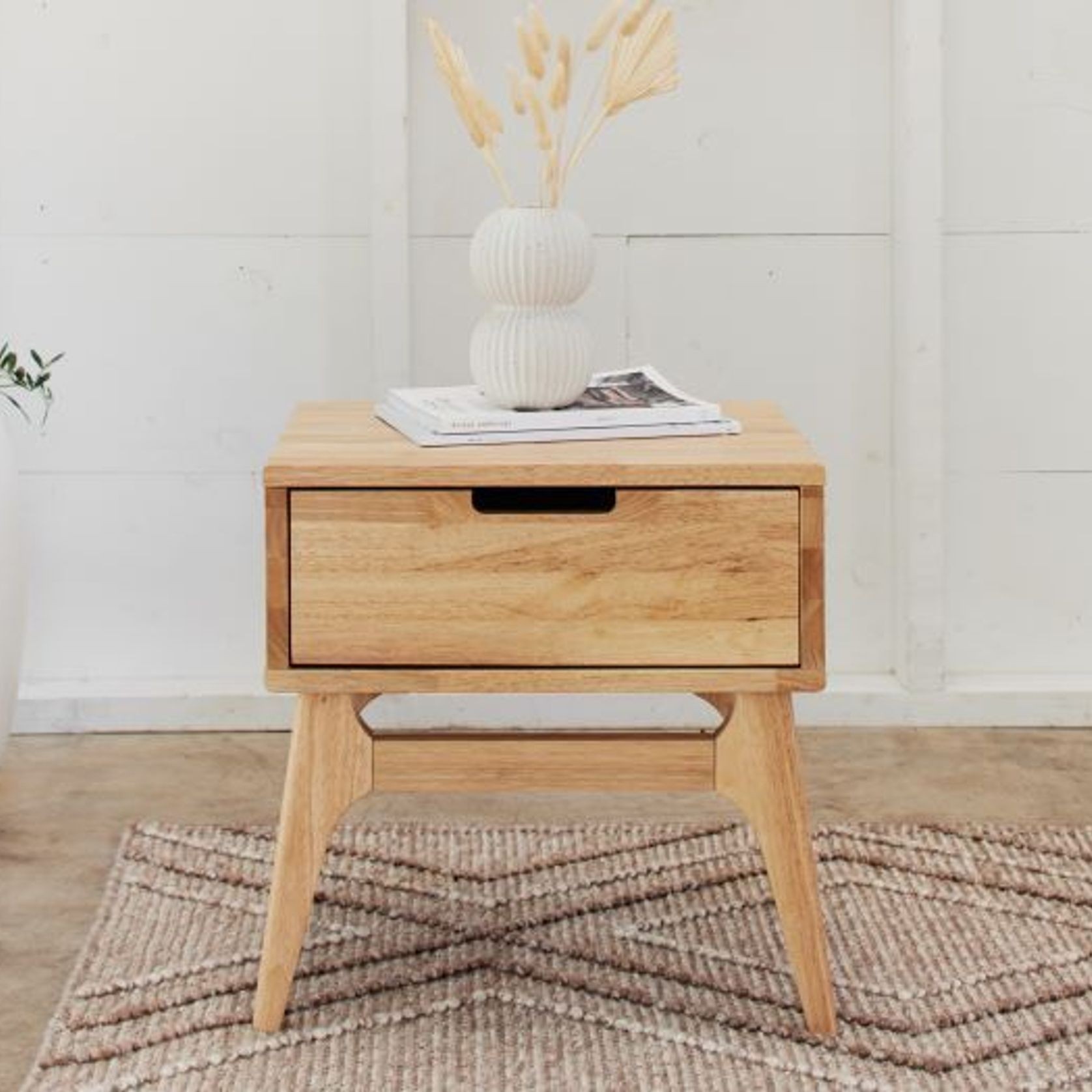 Paris Hardwood Bedside Table | Nightstand | Natural gallery detail image