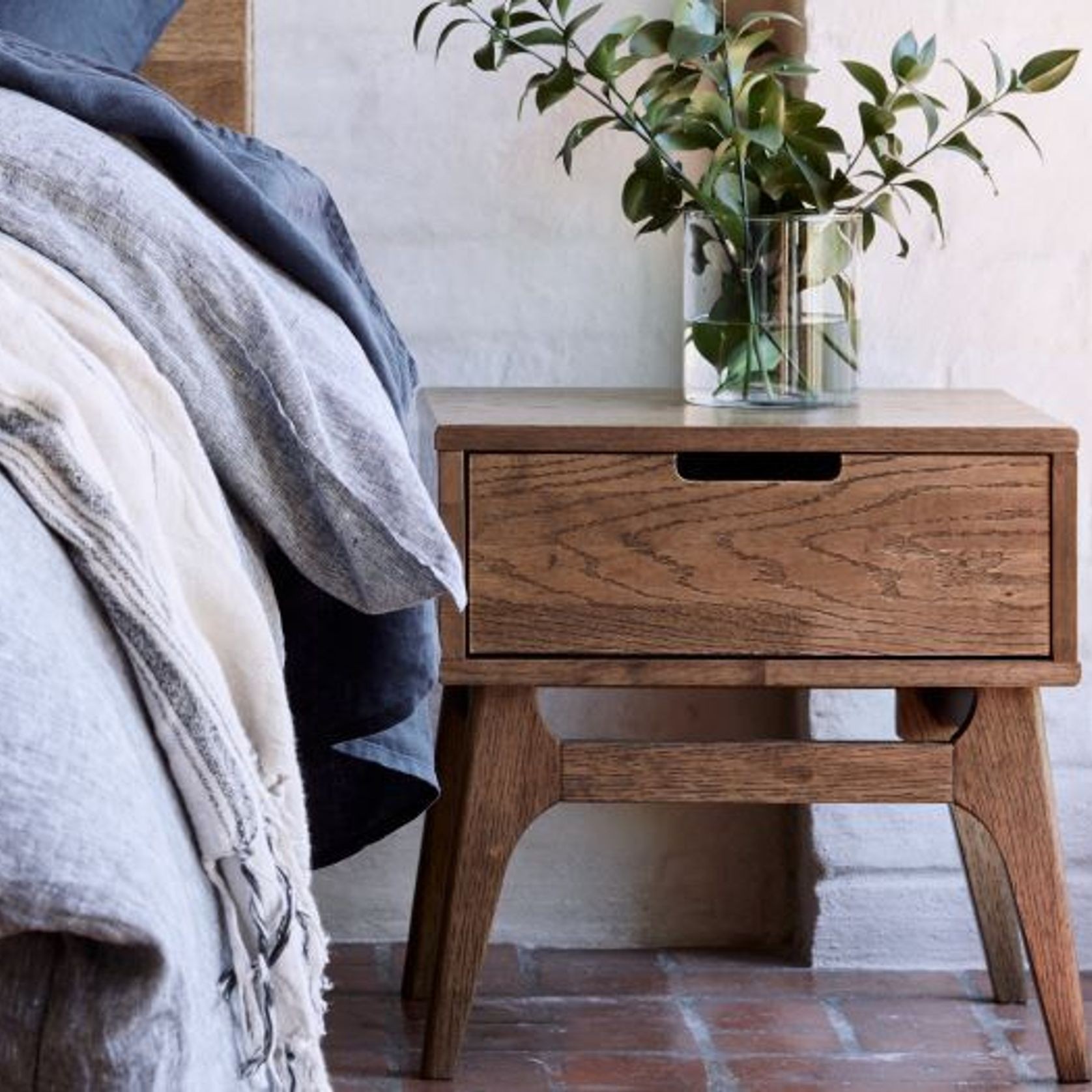 Paris Hardwood Bedside Table | Nightstand | Walnut gallery detail image