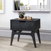 Paris Hardwood Bedside Table | Nightstand | Black gallery detail image