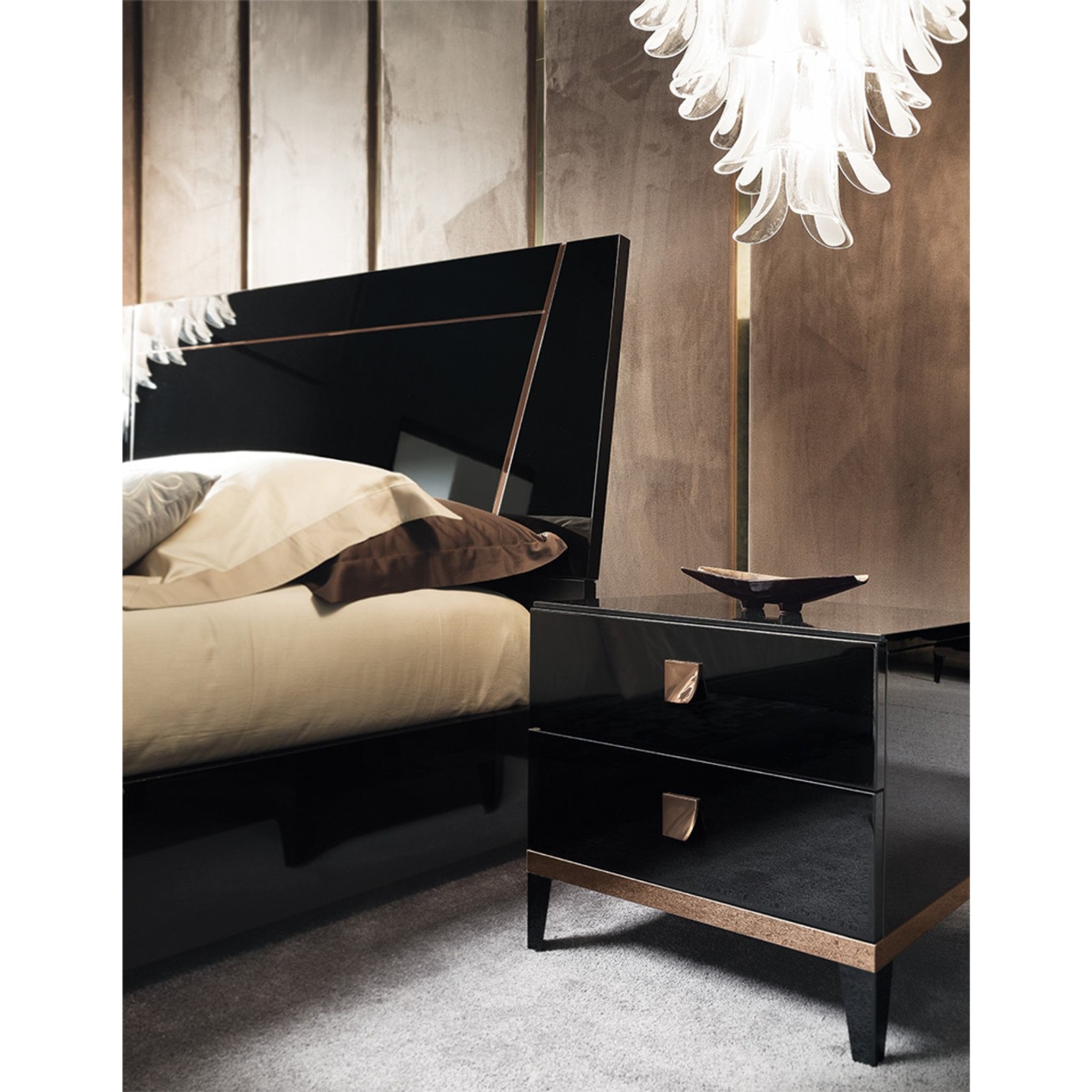 Mont Noir Bedside Table by Alf Italia gallery detail image