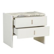 Pearce Marble 2 Drawer Bedside gallery detail image
