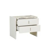 Pearce Marble 2 Drawer Bedside gallery detail image
