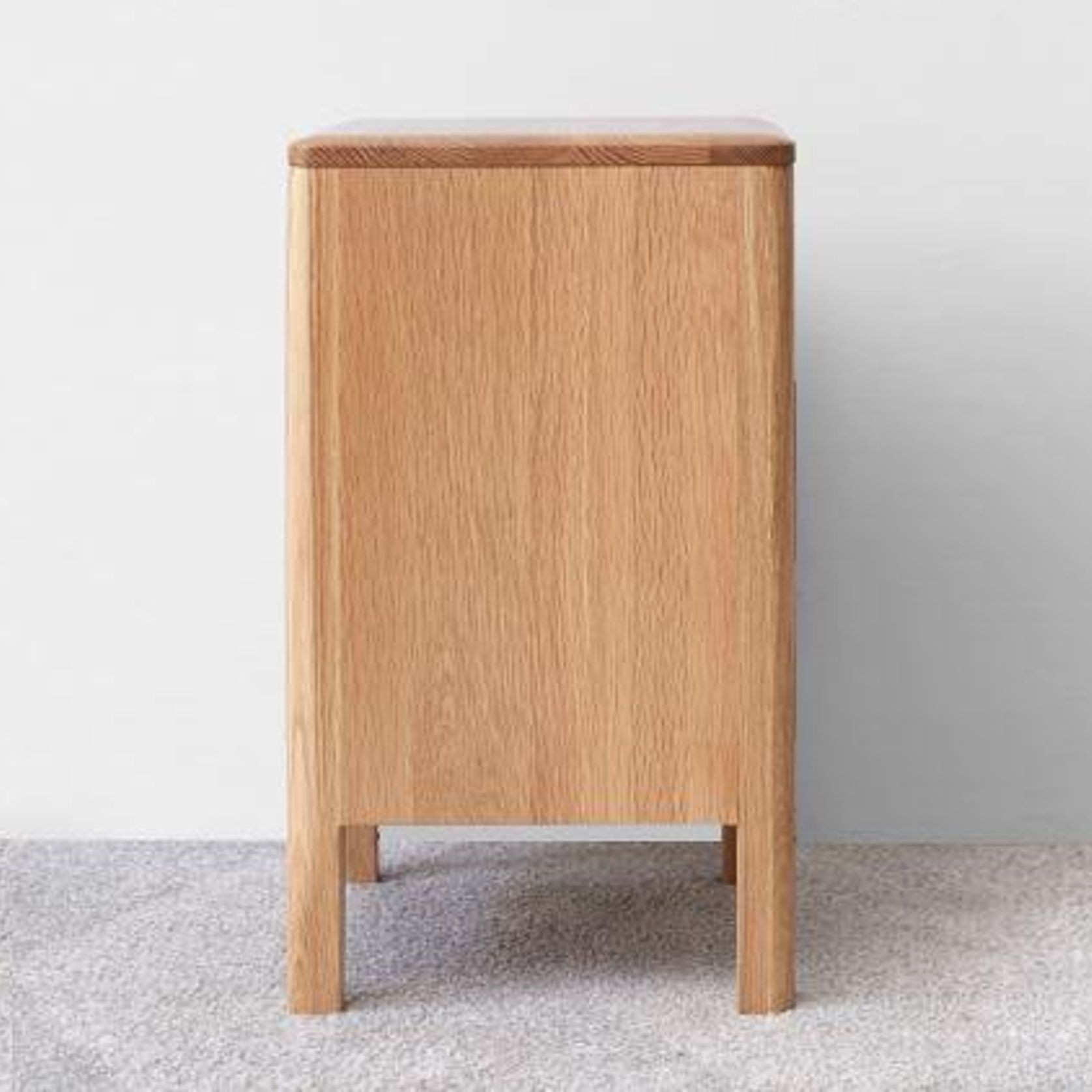 Seattle Natural Solid Oak Bedside Table gallery detail image