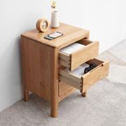 Seattle Natural Solid Oak Bedside Table gallery detail image