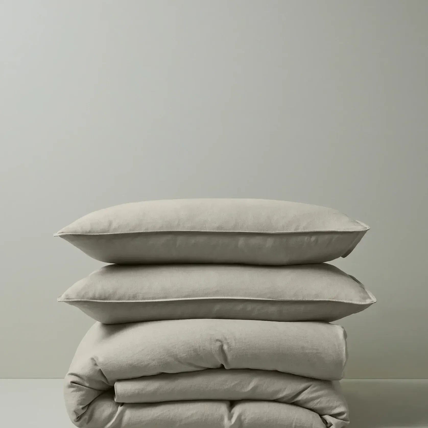 Ravello Linen Quilt Cover - Bone | Weave Home Bed Linen gallery detail image