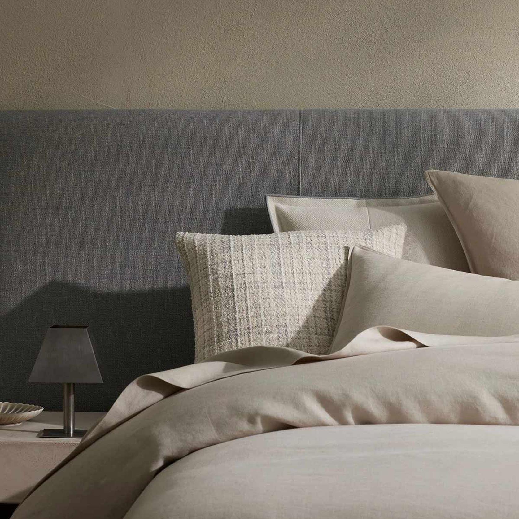 Ravello Linen Quilt Cover - Bone | Weave Home Bed Linen gallery detail image