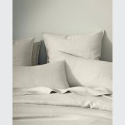 Ravello Linen Quilt Cover - Bone | Weave Home Bed Linen gallery detail image