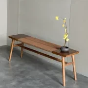 Japandi Rope Woven Dining Bench Woven gallery detail image
