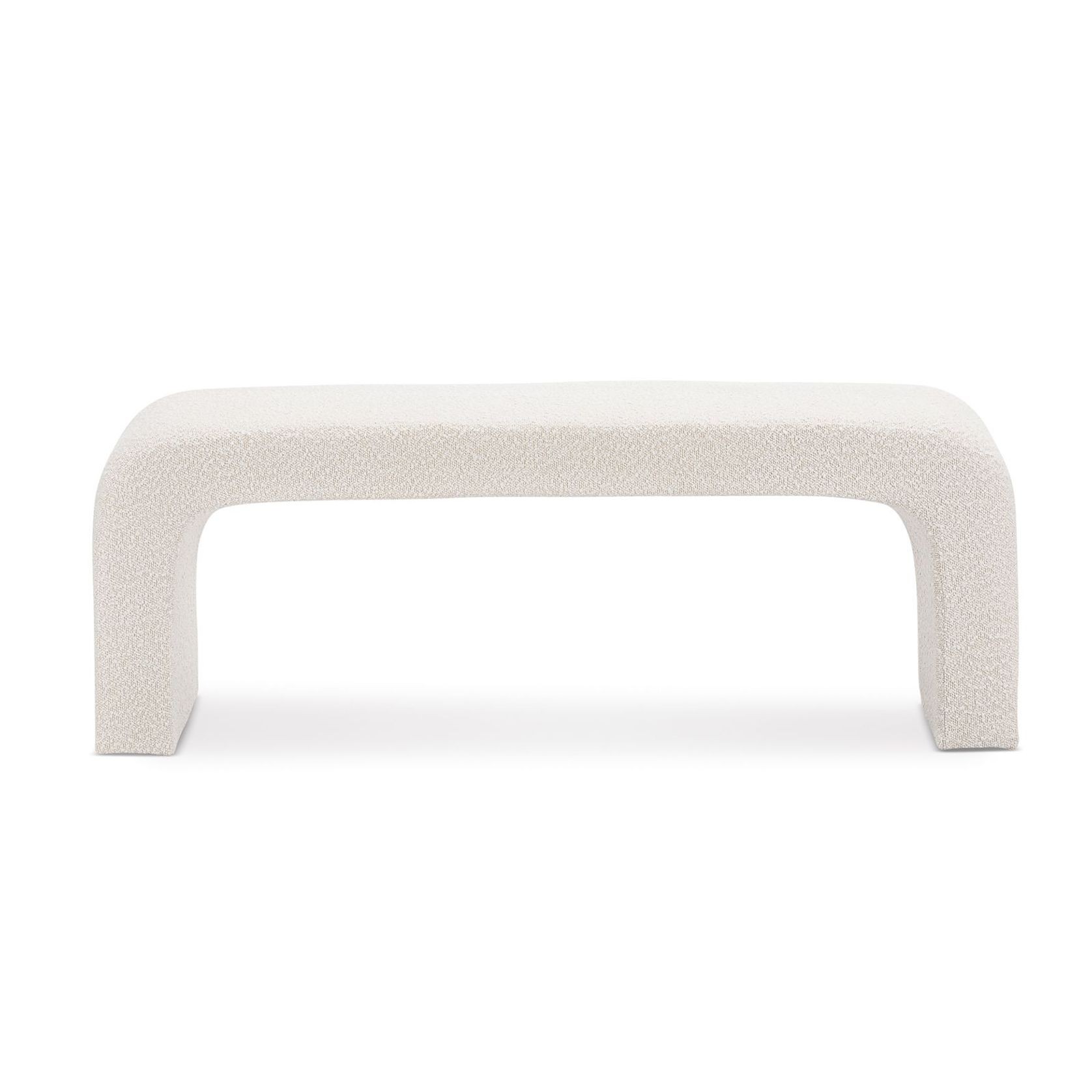 Harper 120cm Arch Bench Seat | Cream Bouclé gallery detail image