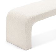 Harper 120cm Arch Bench Seat | Cream Bouclé gallery detail image