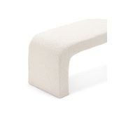 Harper 120cm Arch Bench Seat | Cream Bouclé gallery detail image