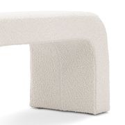 Harper 120cm Arch Bench Seat | Cream Bouclé gallery detail image