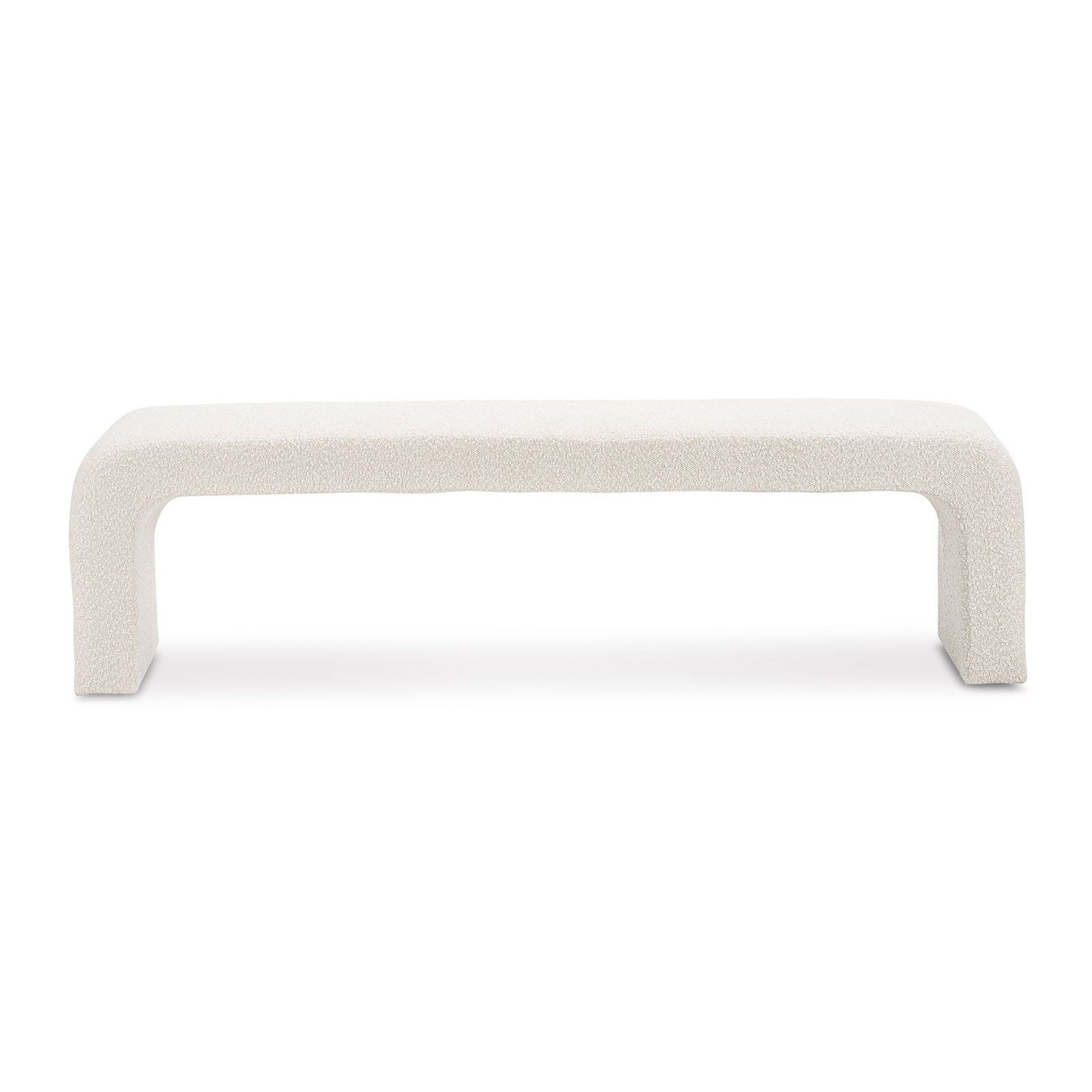 Harper 160cm Arch Bench Seat | Cream Bouclé gallery detail image
