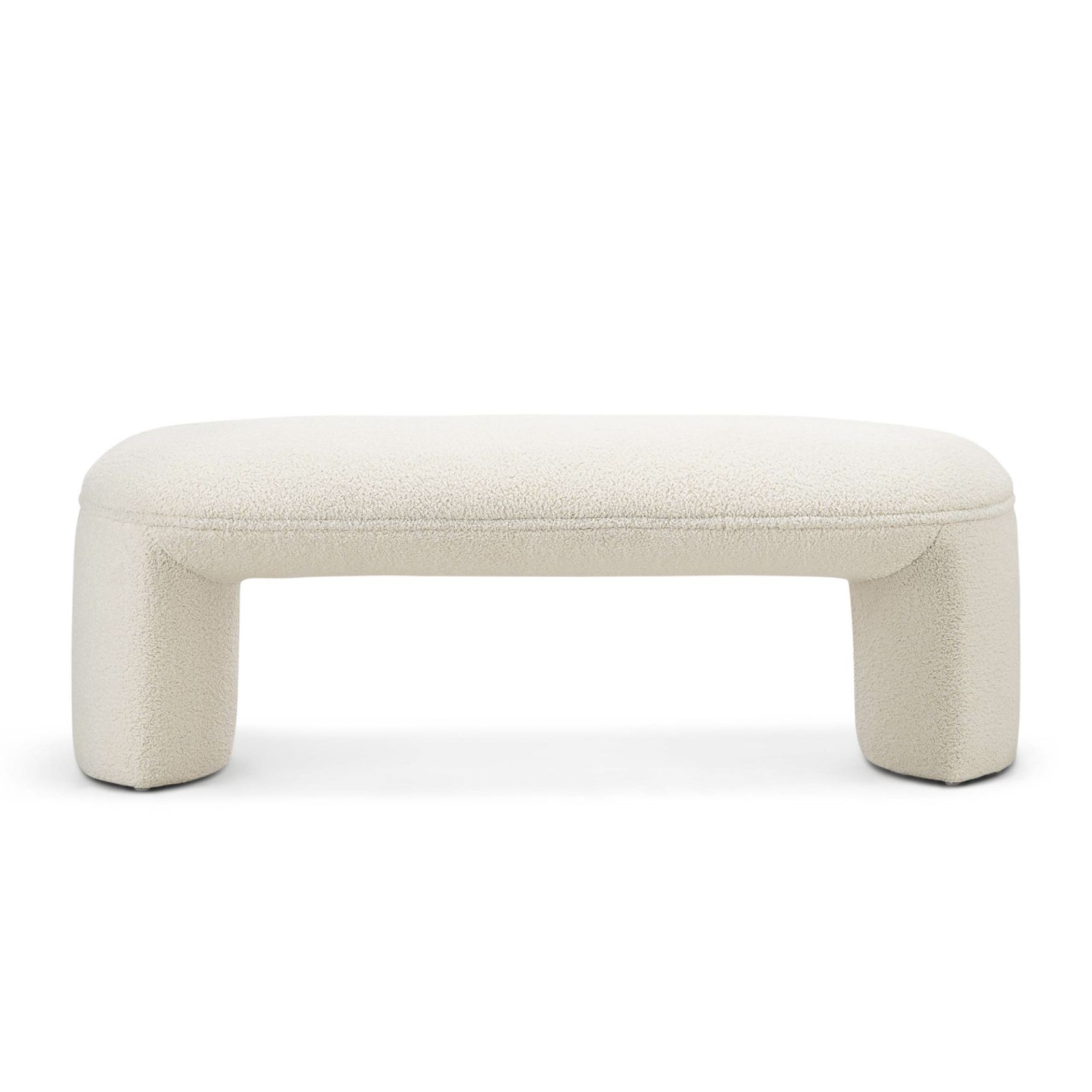 Remi 120cm Bench Seat | Teddy Cream gallery detail image