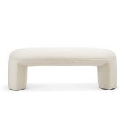 Remi 120cm Bench Seat | Teddy Cream gallery detail image