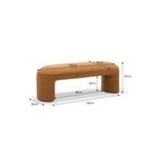 Remi 120cm Bench Seat | Teddy Rust gallery detail image