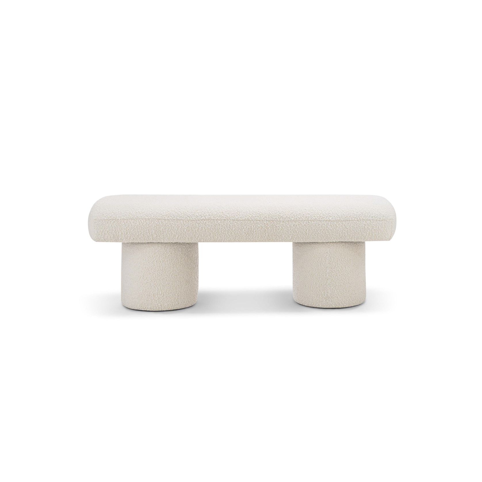 Nico 140cm Bench Seat | Cream Boucle gallery detail image