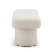 Nico 140cm Bench Seat | Cream Boucle gallery detail image